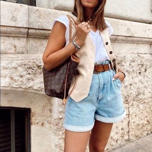 Zara Shorts Denim Light blue jeans